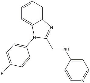 1-(4-Fluorophenyl)-2-(4-pyridinylaminomethyl)-1H-benzimidazole Structure