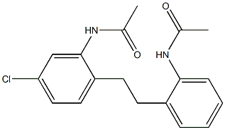 N-[2-[2-(2-Acetylaminophenyl)ethyl]-5-chlorophenyl]acetamide Struktur