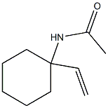 N-Acetyl-1-ethenylcyclohexan-1-amine Struktur
