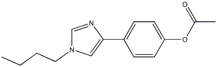 Acetic acid 4-(1-butyl-1H-imidazol-4-yl)phenyl ester Struktur