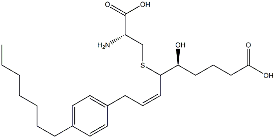 S-[(1S,2Z)-1-[(1S)-4-Carboxy-1-hydroxybutyl]-4-(4-heptylphenyl)-2-butenyl]-L-cysteine