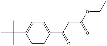 4-tert-ブチルベンゾイル酢酸エチル 化学構造式