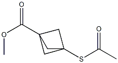 3-(Acetylthio)bicyclo[1.1.1]pentane-1-carboxylic acid methyl ester 结构式