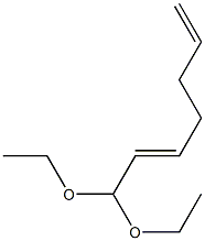 2,6-Heptadienal diethyl acetal 结构式