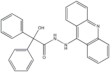 N'-(Acridin-9-yl)-2-hydroxy-2,2-diphenylacetohydrazide Structure