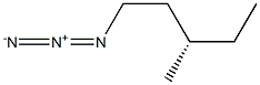 [S,(+)]-3-Methylpentyl azide Struktur