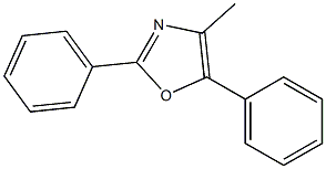 2,5-Diphenyl-4-methyloxazole Structure