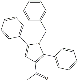 3-Acetyl-1-benzyl-2,5-diphenyl-1H-pyrrole Structure