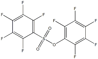 Pentafluorobenzenesulfonic acid 2,3,4,5,6-pentafluorophenyl ester Struktur