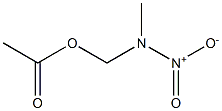 Acetic acid (methylnitroamino)methyl ester Struktur