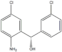 (S)-3,5'-Dichloro-2'-aminobenzhydryl alcohol Struktur