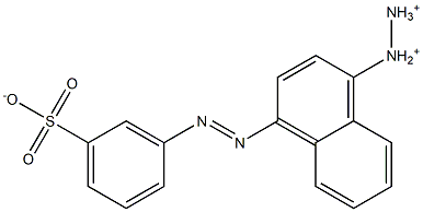 m-(4-Diazonio-1-naphtylazo)benzenesulfonate Structure