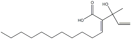 (Z)-2-(1-Hydroxy-1-methylallyl)-2-tridecenoic acid Structure