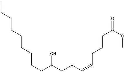 (Z)-9-Hydroxy-5-octadecenoic acid methyl ester Structure