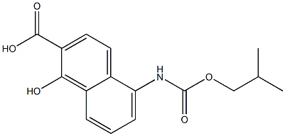 1-Hydroxy-5-(2-methylpropoxycarbonylamino)-2-naphthalenecarboxylic acid|