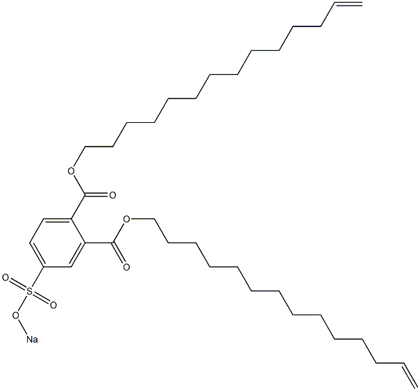 4-(Sodiosulfo)phthalic acid di(13-tetradecenyl) ester 结构式