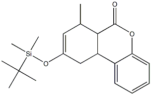 6a,7,10,10a-Tetrahydro-9-[[dimethyl(tert-butyl)silyl]oxy]-7-methyl-6H-dibenzo[b,d]pyran-6-one Struktur