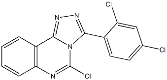 3-(2,4-Dichlorophenyl)-5-chloro-1,2,4-triazolo[4,3-c]quinazoline 结构式