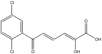 (2Z,4E)-2-Hydroxy-6-(2,5-dichlorophenyl)-6-oxo-2,4-hexadienoic acid