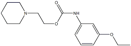  1-[2-[[(3-Ethoxyphenyl)amino]carbonyloxy]ethyl]piperidine