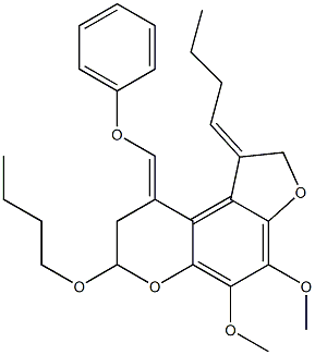 1-[(Z)-Butylidene]-4,5-dimethoxy-7-butoxy-9-phenoxymethylene-1,2,8,9-tetrahydro-7H-furo[3,2-f][1]benzopyran