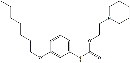 [3-(Heptyloxy)phenyl]carbamic acid 2-piperidinoethyl ester