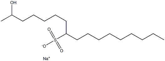 2-Hydroxyheptadecane-8-sulfonic acid sodium salt