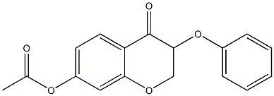 7-Acetoxy-3-phenoxy-2H-1-benzopyran-4(3H)-one