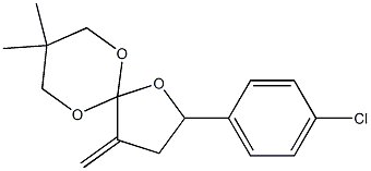  2-(4-Chlorophenyl)-4-methylene-8,8-dimethyl-1,6,10-trioxaspiro[4.5]decane