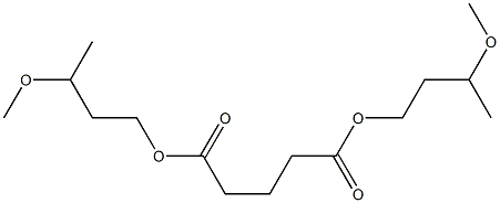Pentanedioic acid bis(3-methoxybutyl) ester Struktur