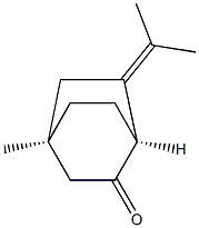 (1S,4R)-4-Methyl-6-(1-methylethylidene)bicyclo[2.2.2]octan-2-one Structure