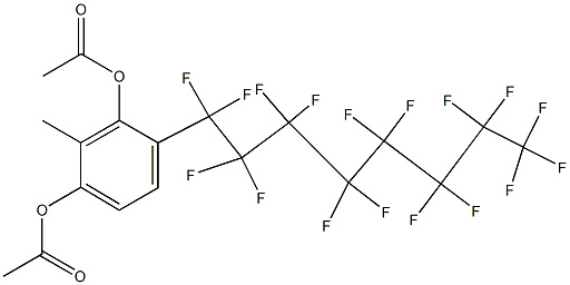  4-(Heptadecafluorooctyl)-2-methylbenzene-1,3-diol diacetate