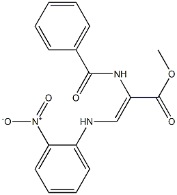 (Z)-3-[(2-Nitrophenyl)amino]-2-(benzoylamino)acrylic acid methyl ester