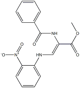  (Z)-3-[(2-Nitrophenyl)amino]-2-(benzoylamino)acrylic acid methyl ester