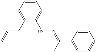 (E)-アセトフェノン(2-アリルフェニル)ヒドラゾン 化学構造式