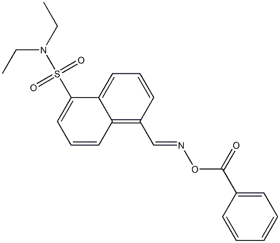 5-(Diethylaminosulfonyl)-1-naphthalenecarbaldehyde O-benzoyl oxime Struktur