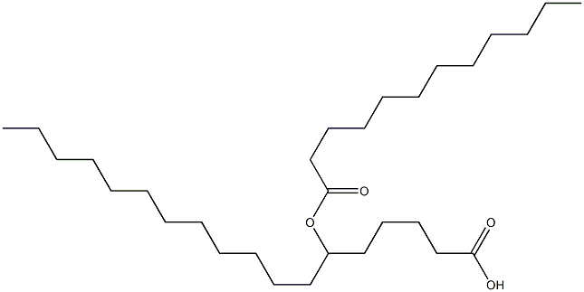 6-ラウロイルオキシオクタデカン酸 化学構造式