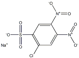 6-クロロ-3,4-ジニトロベンゼンスルホン酸ナトリウム 化学構造式