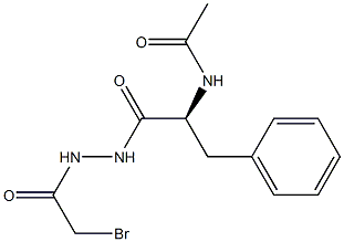 1-(N-Acetyl-L-phenylalanyl)-2-(bromoacetyl)hydrazine Struktur