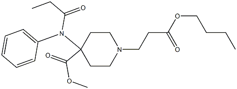4-Methoxycarbonyl-4-(N-phenyl-N-propanoylamino)piperidine-1-propionic acid butyl ester
