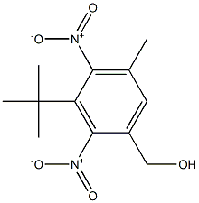 5-tert-Butyl-1-methyl-3-hydroxymethyl-4,6-dinitrobenzene Structure