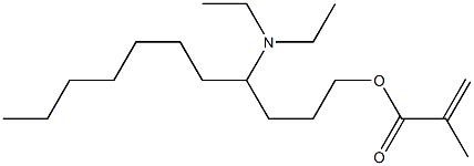 Methacrylic acid 4-(diethylamino)undecyl ester Struktur