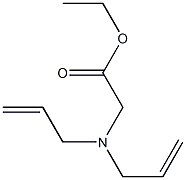 N,N-ジアリルグリシンエチル 化学構造式