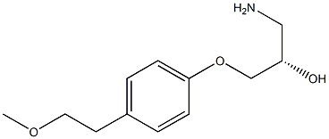 (S)-1-Amino-3-[4-(2-methoxyethyl)phenoxy]-2-propanol Struktur