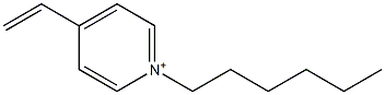 1-Hexyl-4-vinylpyridinium Structure