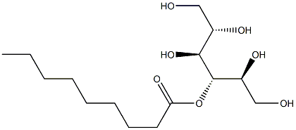 L-マンニトール3-ノナノアート 化学構造式