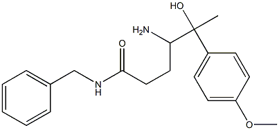N-Benzyl-4-amino-5-hydroxy-5-(4-methoxyphenyl)hexanamide