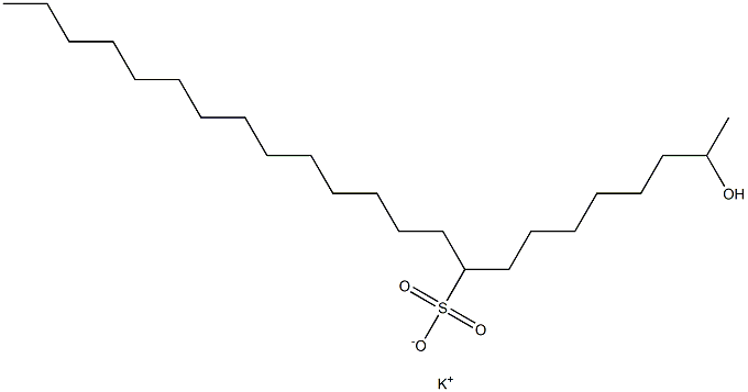 2-Hydroxytricosane-9-sulfonic acid potassium salt
