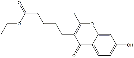 5-(7-Hydroxy-2-methyl-4-oxo-4H-1-benzopyran-3-yl)valeric acid ethyl ester