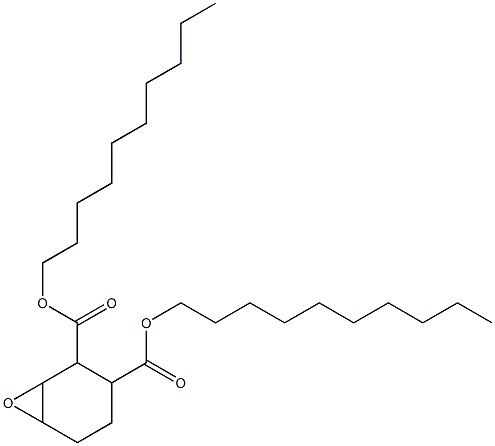 7-Oxabicyclo[4.1.0]heptane-2,3-dicarboxylic acid didecyl ester Struktur